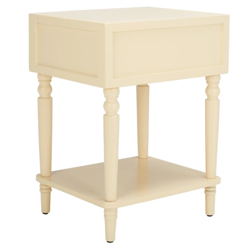 Cream Single Drawer Letta Accent Table