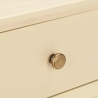 Cream Single Drawer Letta Accent Table