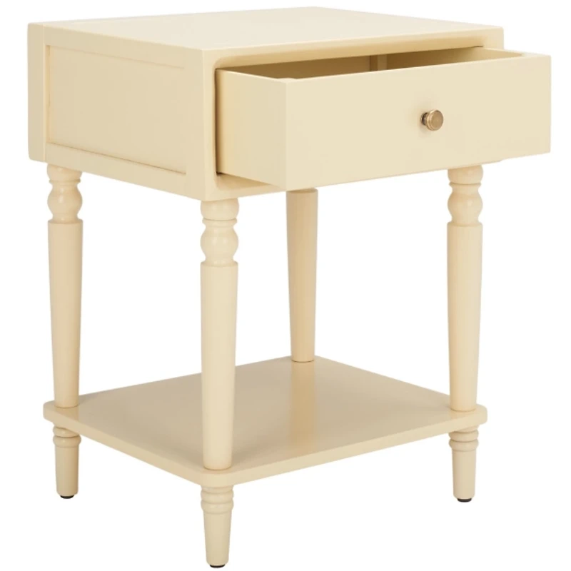 Cream Single Drawer Letta Accent Table