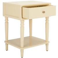 Cream Single Drawer Letta Accent Table