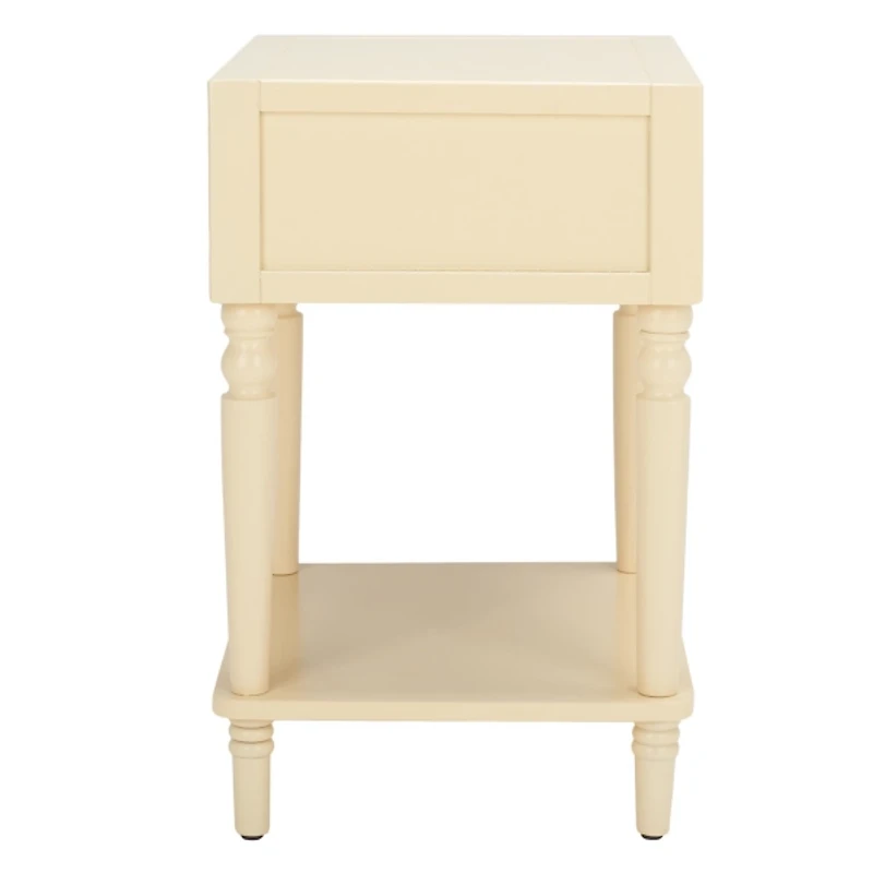 Cream Single Drawer Letta Accent Table