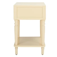 Cream Single Drawer Letta Accent Table