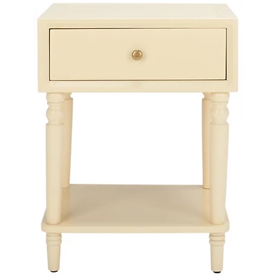 Cream Single Drawer Letta Accent Table