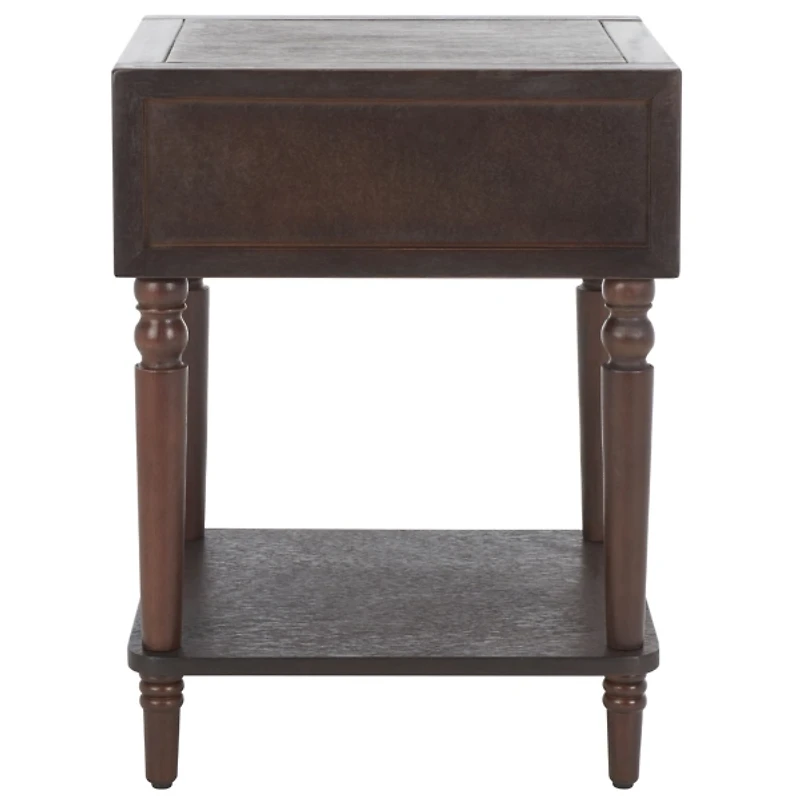 Walnut Single Drawer Letta Accent Table