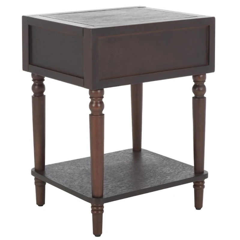 Walnut Single Drawer Letta Accent Table
