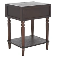 Walnut Single Drawer Letta Accent Table