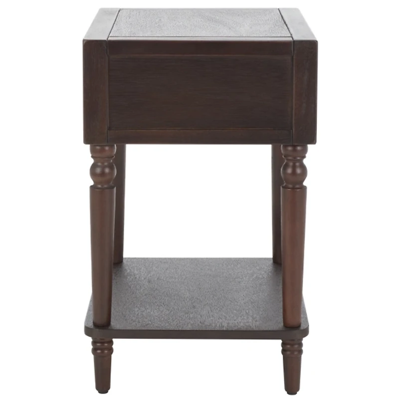 Walnut Single Drawer Letta Accent Table