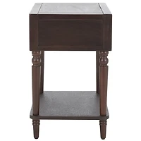 Walnut Single Drawer Letta Accent Table