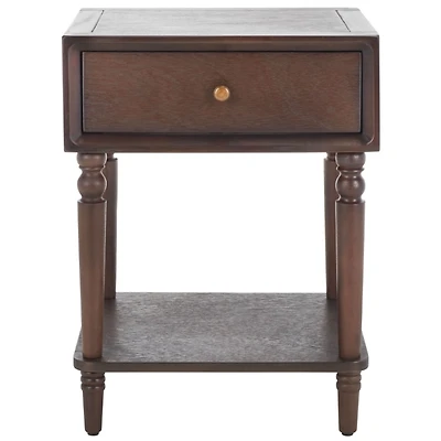 Walnut Single Drawer Letta Accent Table