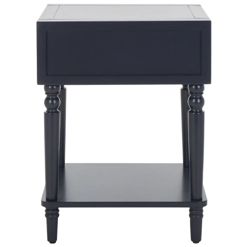 Navy Blue Wood Siobhan Side Table