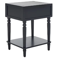 Navy Blue Wood Siobhan Side Table