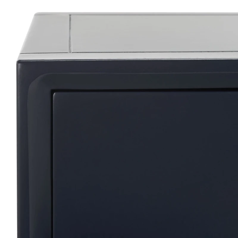 Navy Blue Wood Siobhan Side Table