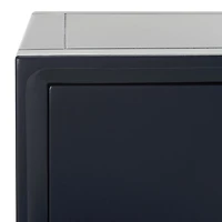 Navy Blue Wood Siobhan Side Table