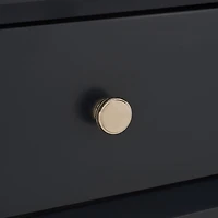 Navy Blue Wood Siobhan Side Table