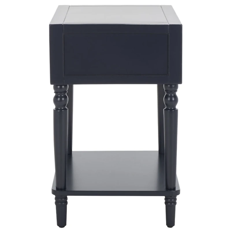 Navy Blue Wood Siobhan Side Table