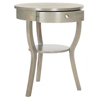 Round Gray Irene Tripod Accent Table