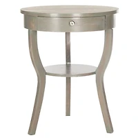 Round Gray Irene Tripod Accent Table