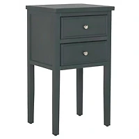 Navy Pine Mirsade Traditional Accent Table