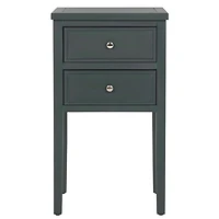 Navy Pine Mirsade Traditional Accent Table