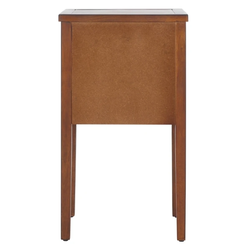 Brown Pine Mirsade Traditional Accent Table