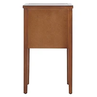 Brown Pine Mirsade Traditional Accent Table