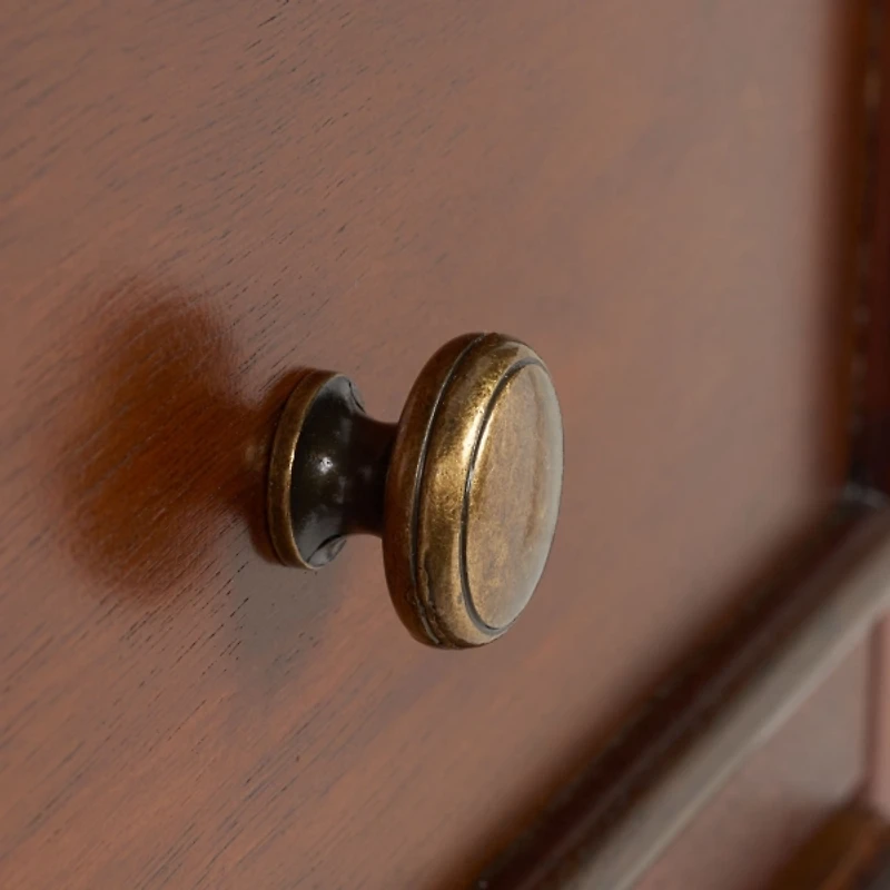 Brown Pine Mirsade Traditional Accent Table