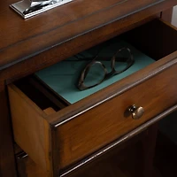 Brown Pine Mirsade Traditional Accent Table
