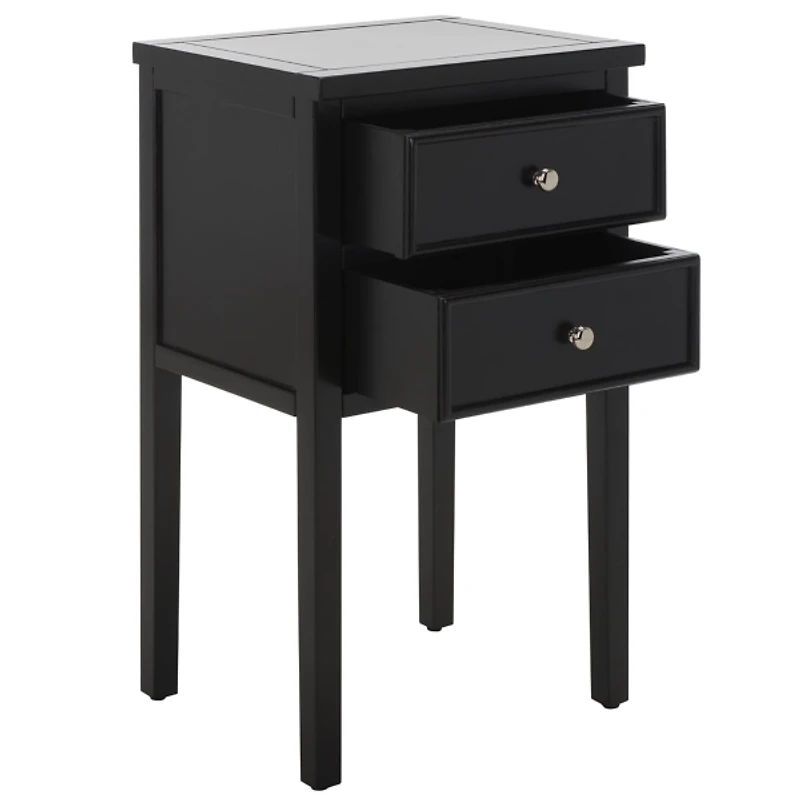 Black Bayur Mirsade Traditional Accent Table
