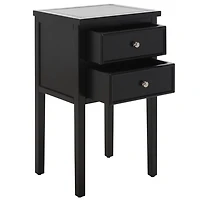 Black Bayur Mirsade Traditional Accent Table