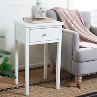 White Poplar Rozalia Transitional Accent Table