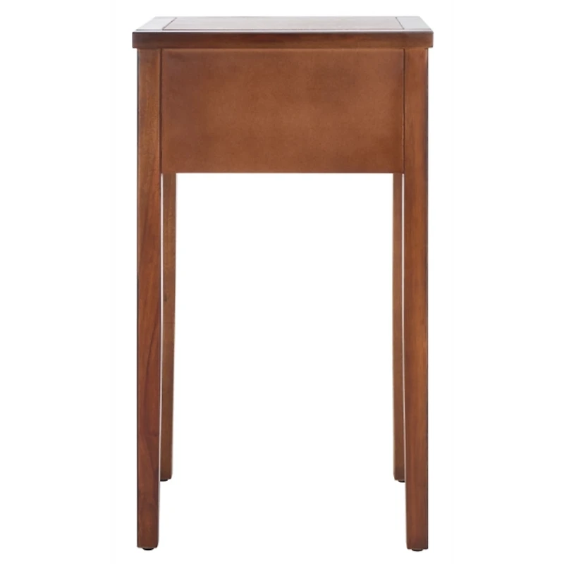Brown Pine Rozalia Transitional Accent Table