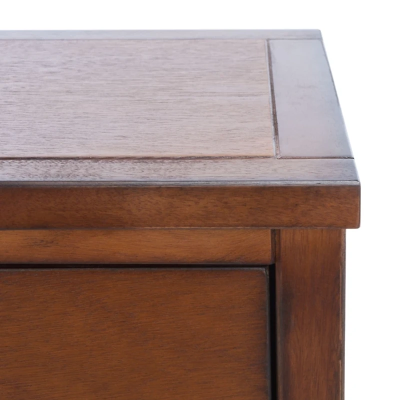 Brown Pine Rozalia Transitional Accent Table