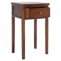 Brown Pine Rozalia Transitional Accent Table