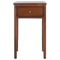 Brown Pine Rozalia Transitional Accent Table