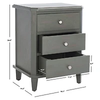 Gray Elm Lianne Transitional Accent Table