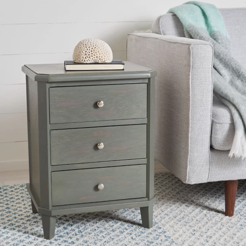 Gray Elm Lianne Transitional Accent Table