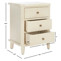 Ivory Poplar Lianne Transitional Accent Table