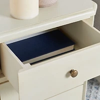Ivory Poplar Lianne Transitional Accent Table