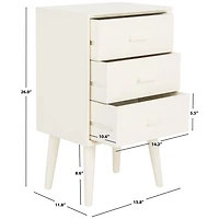 Pine Rosetta Mid-Century Accent Table