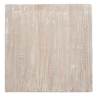 Distressed Ash Wood Hourglass Accent Table