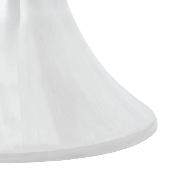 Silver Aluminum Round Gulia Accent Table