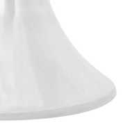 Silver Aluminum Round Gulia Accent Table