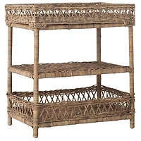 Natural Rattan Alba Accent Table