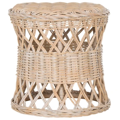 Natural Rattan Tessel Accent Table