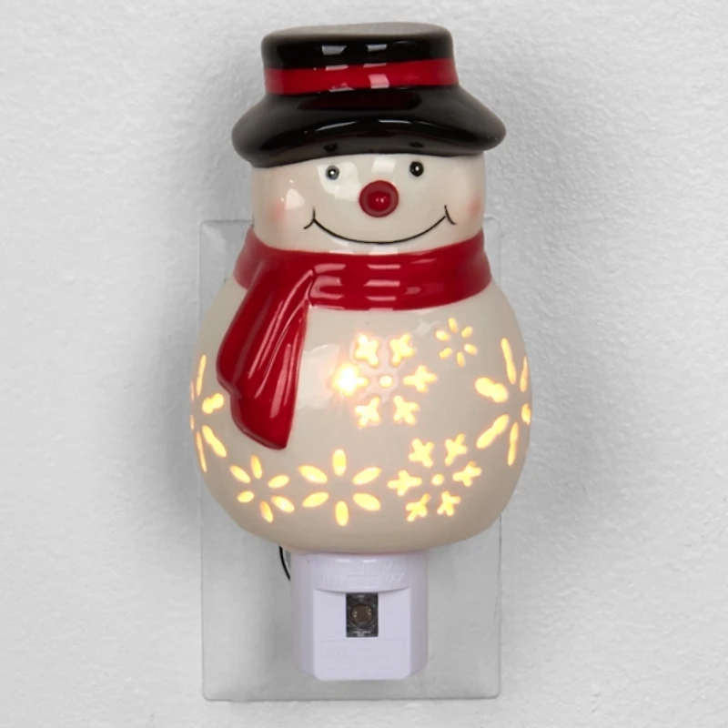 Ceramic Snowman Night Light