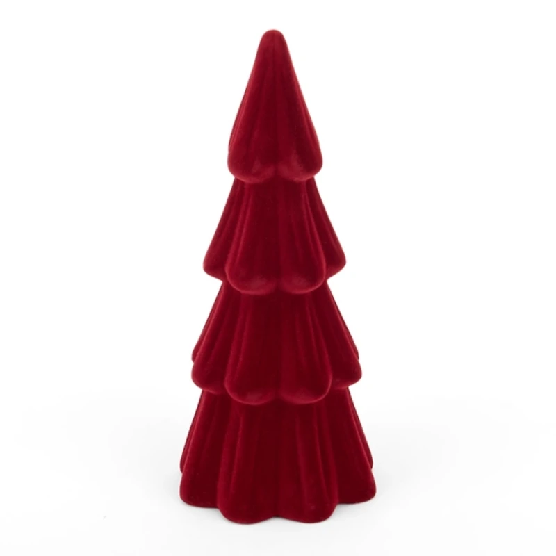 Merlot Velvet Christmas Tree, 8 in.