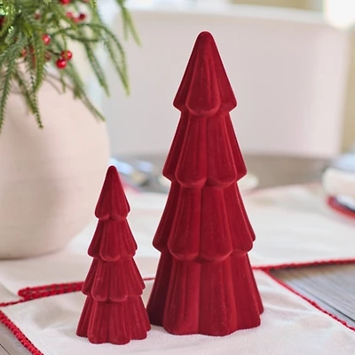 Merlot Velvet Christmas Tree, 14 in.