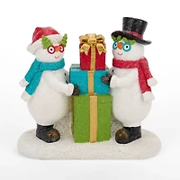 Snow Friends with Presents Christmas Figurine