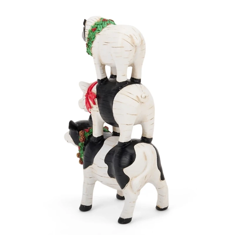 Farm Animal Stack Christmas Figurine