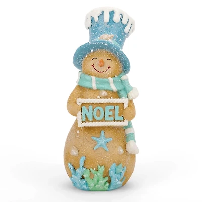 Noel Coastal Snowman Figurine